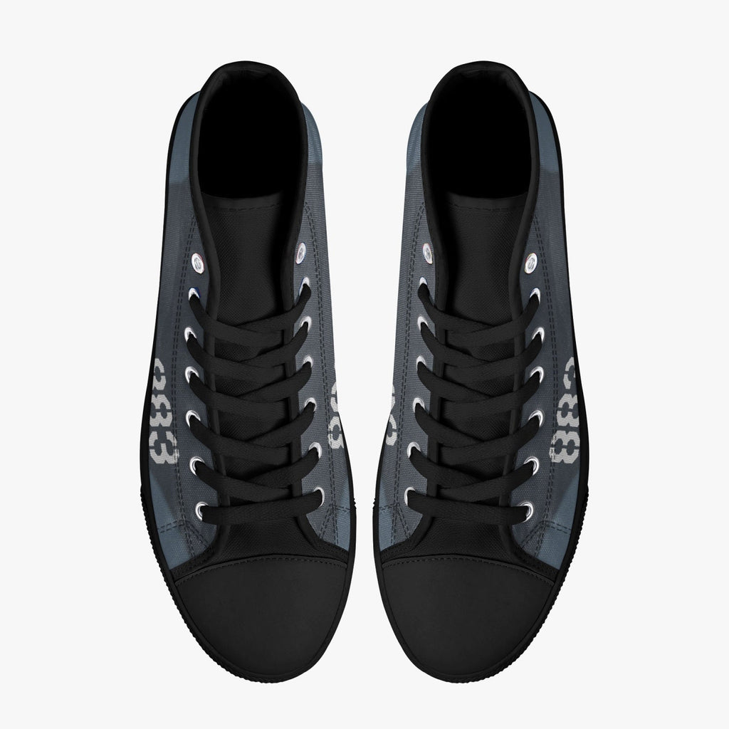 F4U Corsair "White 883" High  Top Canvas Shoes - I Love a Hangar