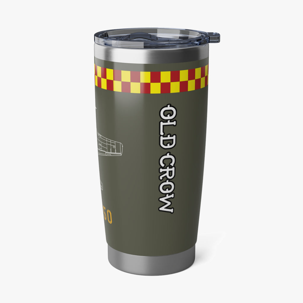 P-51 "Old Crow" (Olive Drab) Inspired 20oz (590ml) Stainless Steel Tumbler - I Love a Hangar