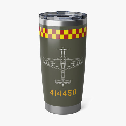 P-51 "Old Crow" (Olive Drab) Inspired 20oz (590ml) Stainless Steel Tumbler - I Love a Hangar