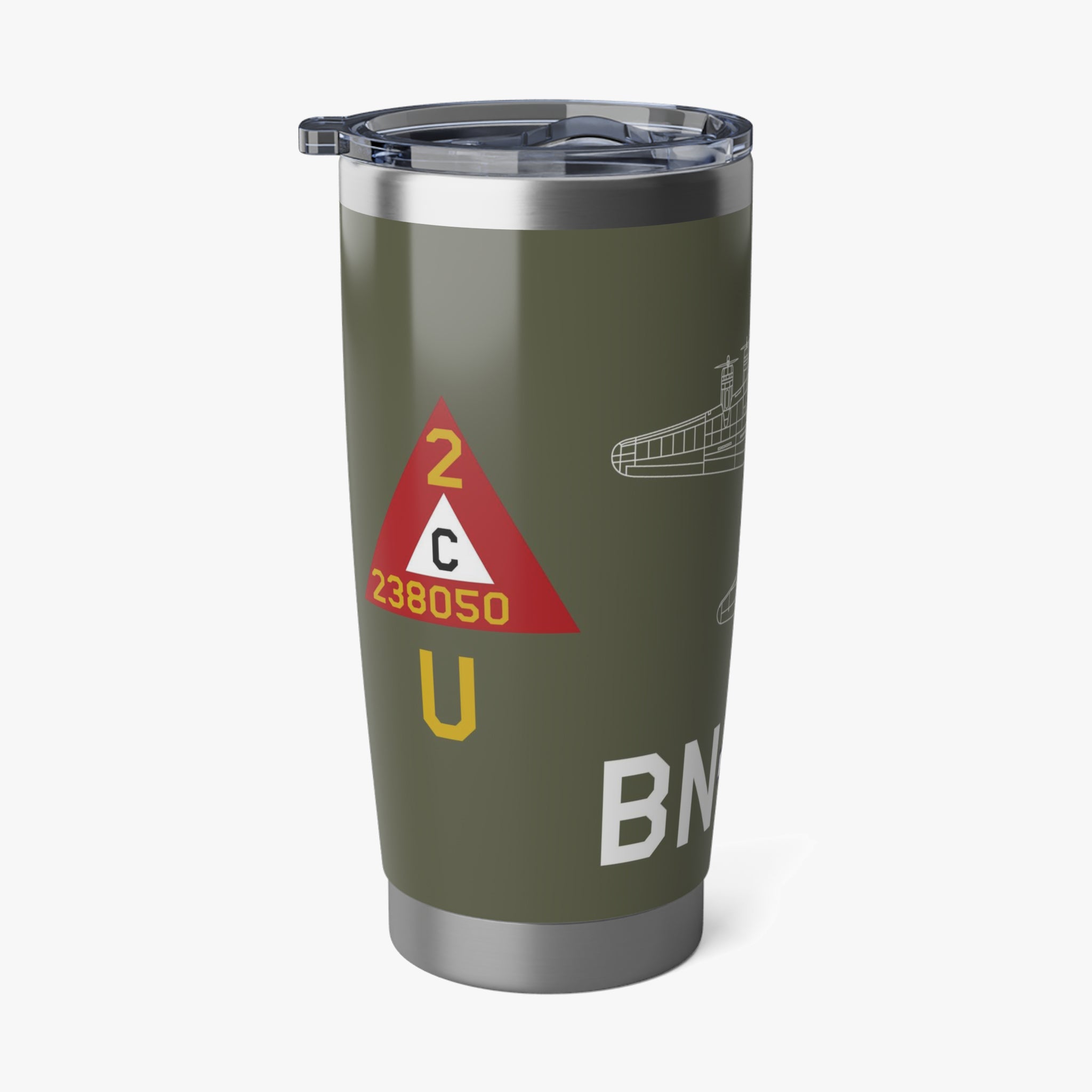 B-17 "Thunder Bird" Inspired 20oz (590ml) Stainless Steel Tumbler - I Love a Hangar