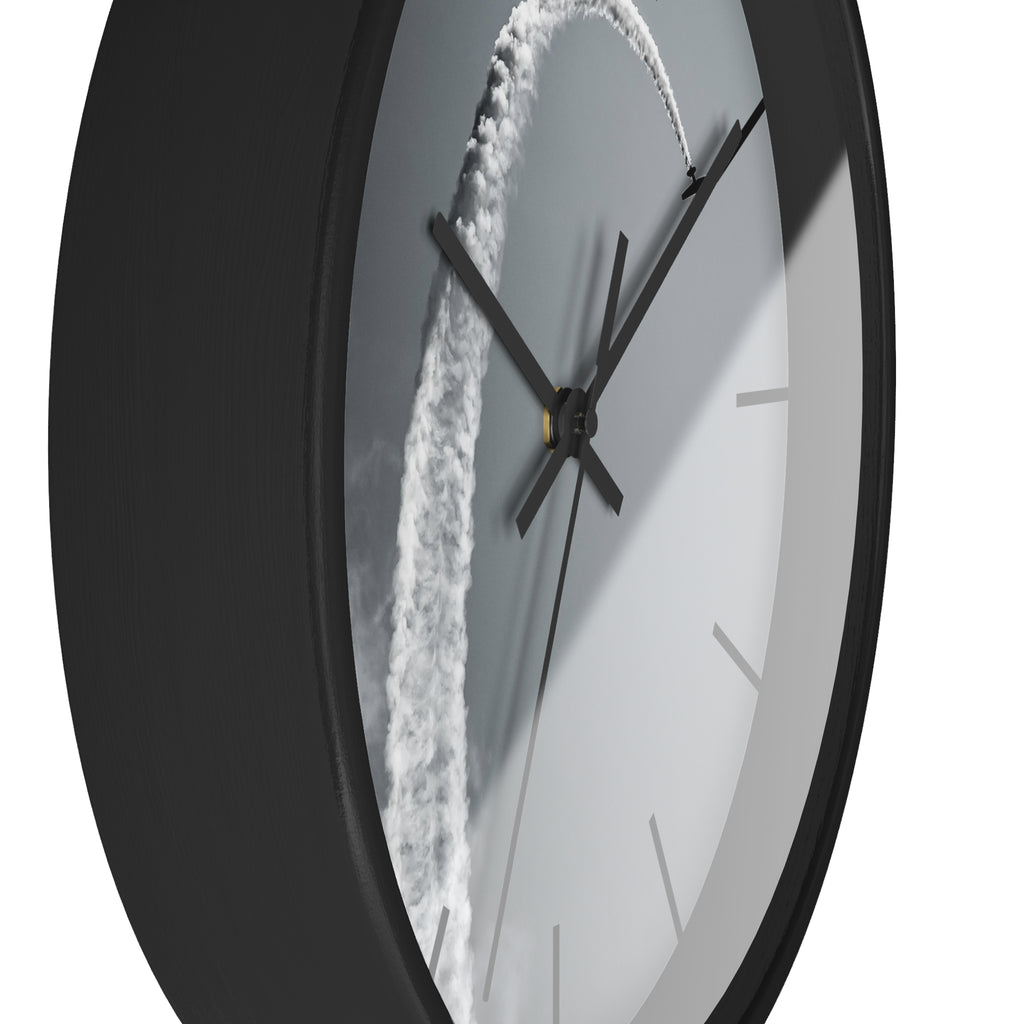 Black & White Wall Aerobatic Clock - I Love a Hangar