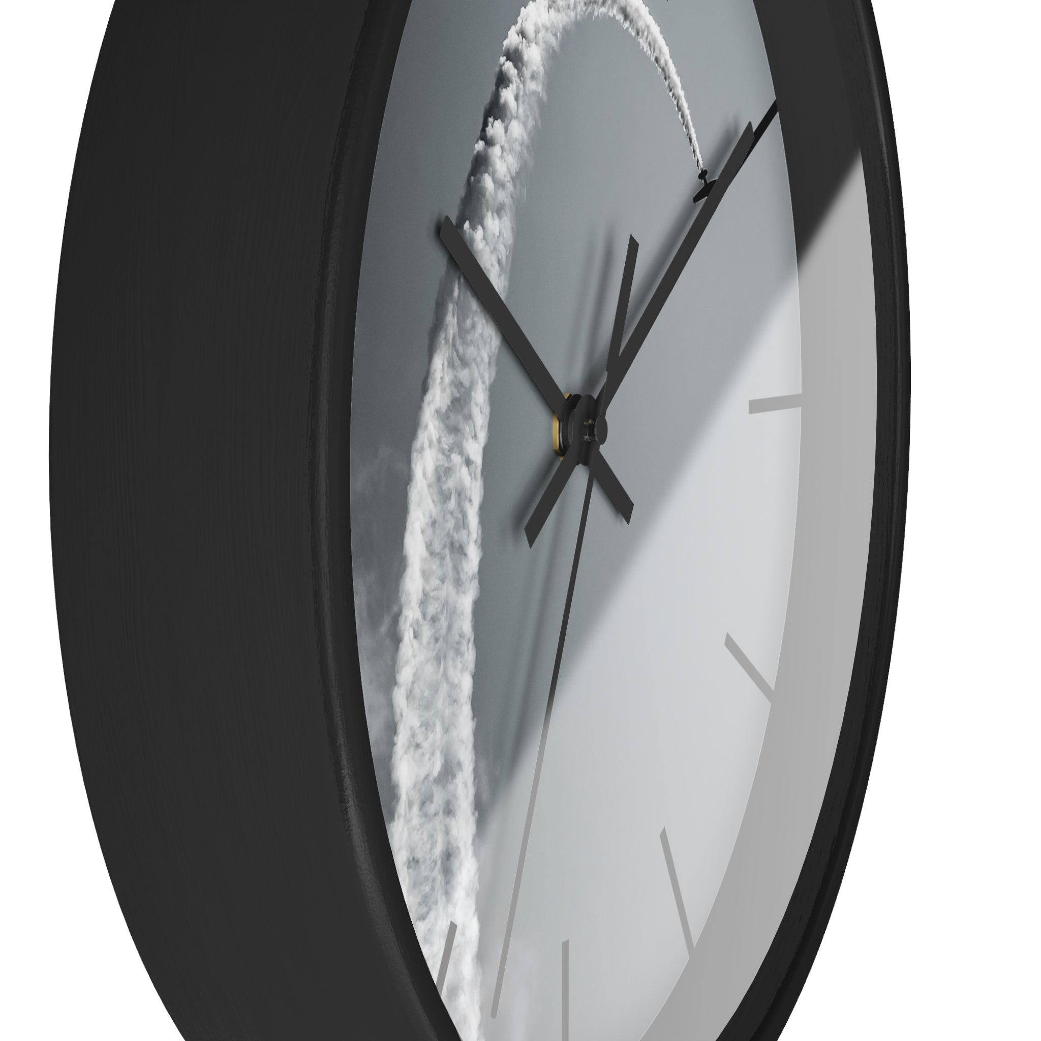 Black & White Wall Aerobatic Clock - I Love a Hangar