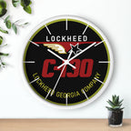 C-130 Yoke Cap Wall Clock - I Love a Hangar
