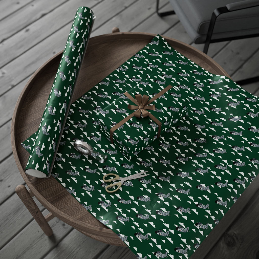 A-6 Intruder Wrapping Paper - Green - I Love a Hangar