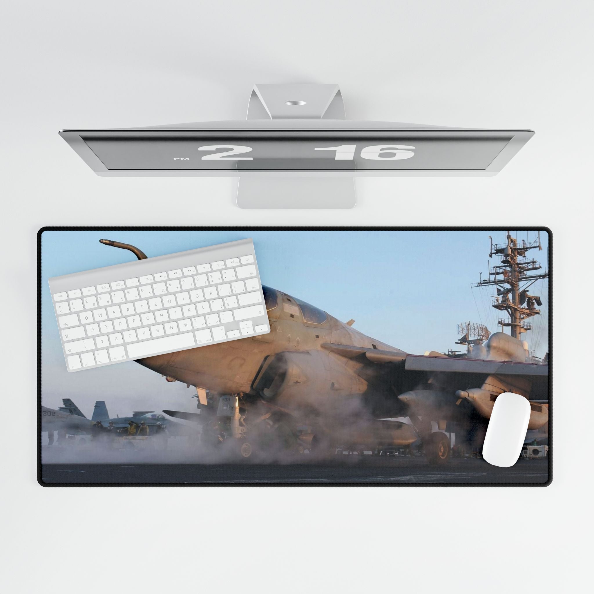EA-6B Prowler Desk Mat - I Love a Hangar