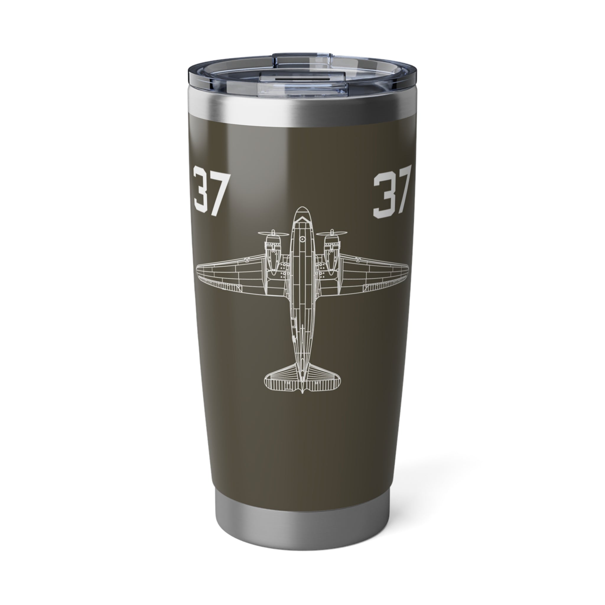 C-47 "Whiskey 7" 20oz (590ml) Stainless Steel Tumbler