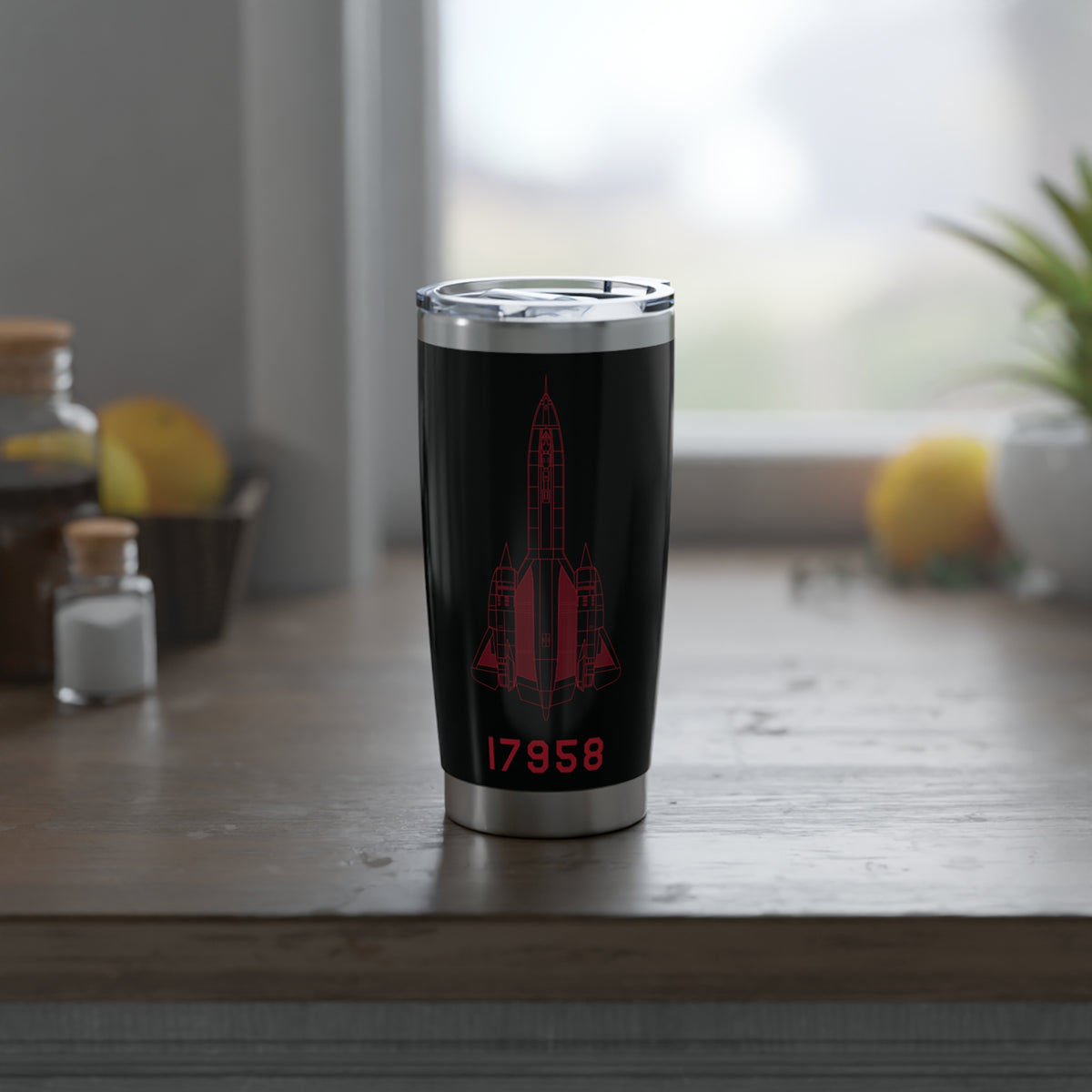 SR-71 "Blackbird" (61-7958) 20oz (590ml) Stainless Steel Tumbler - I Love a Hangar