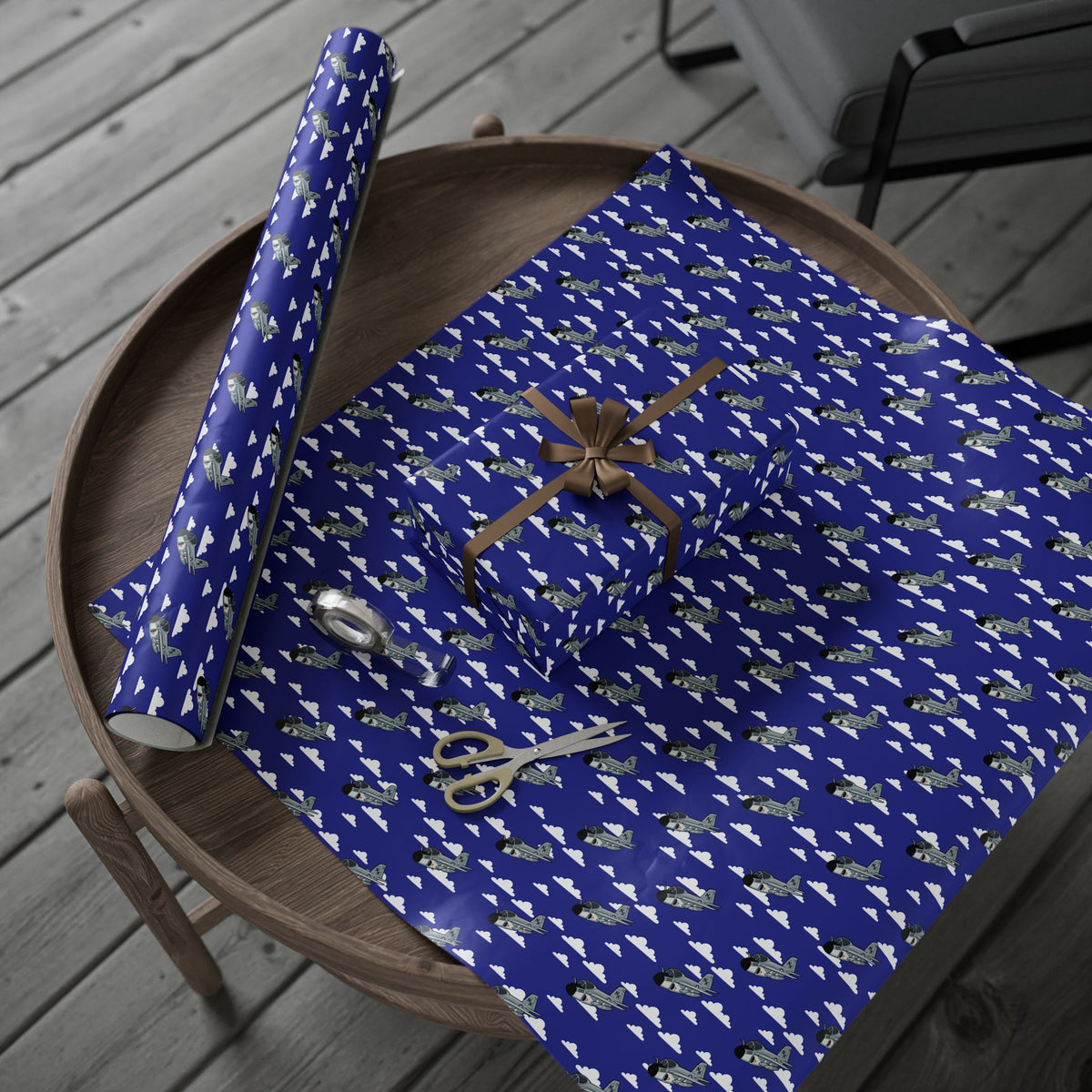 A-6 Intruder Wrapping Paper - Blue - I Love a Hangar