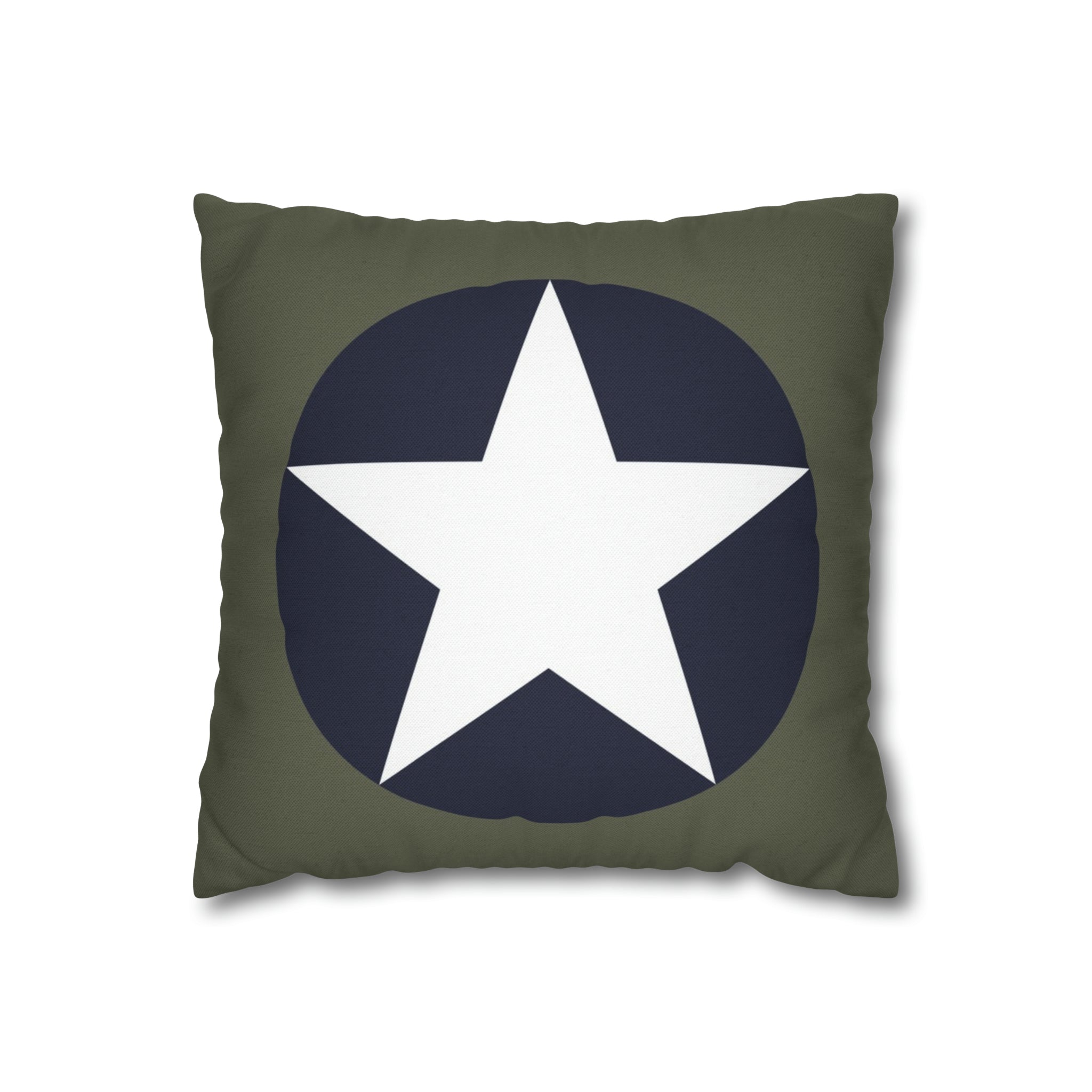 WWII USAAF Roundel Square Pillowcase - I Love a Hangar