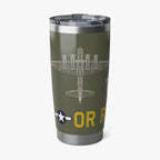 B-17 "Nine-O-Nine" Inspired 20oz (590ml) Stainless Steel Tumbler - I Love a Hangar