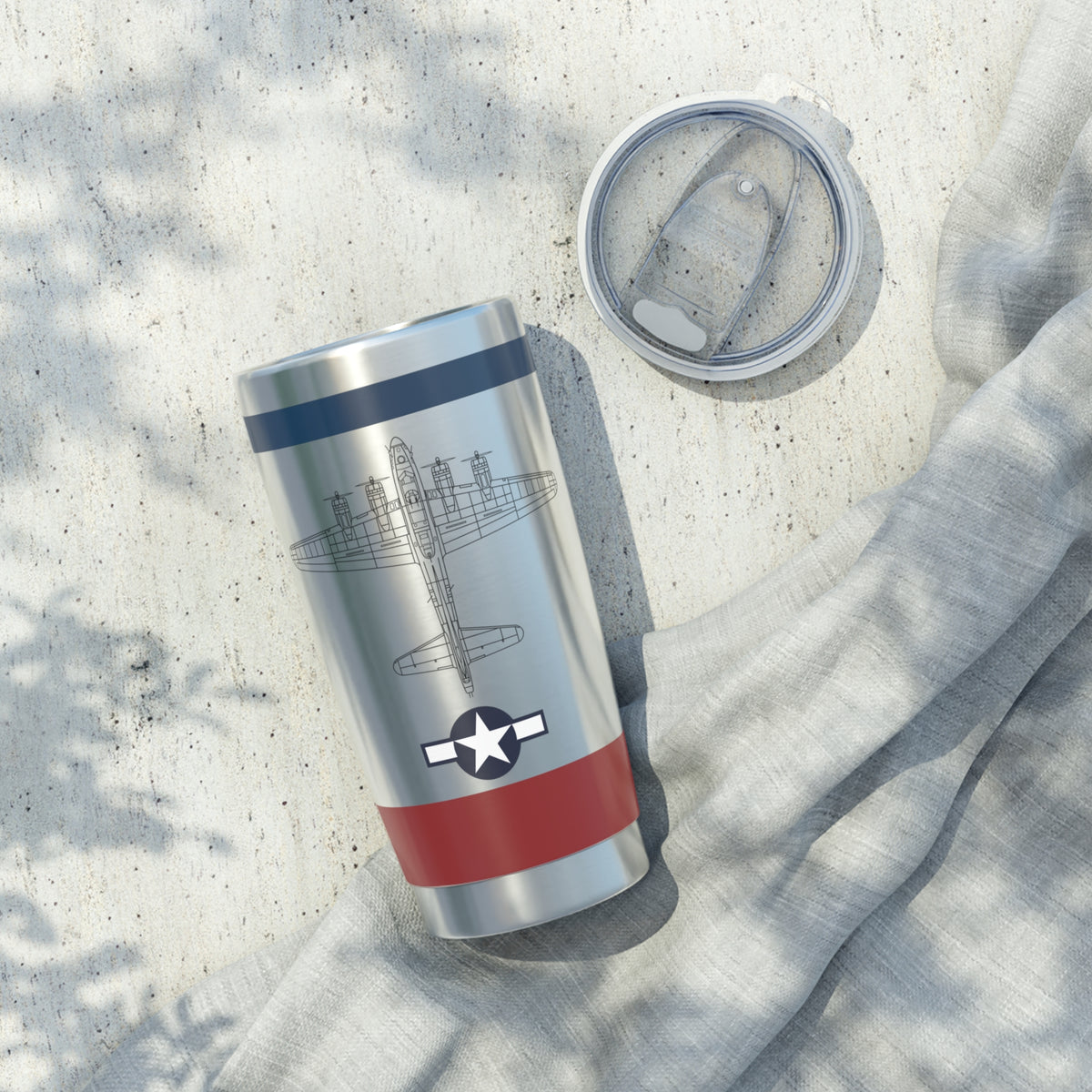 B-17 "Spirit of Martinez" 20oz (590ml) Stainless Steel Tumbler - I Love a Hangar