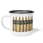 WWII .50 Cal Ammo Belt Enamel Mug - I Love a Hangar