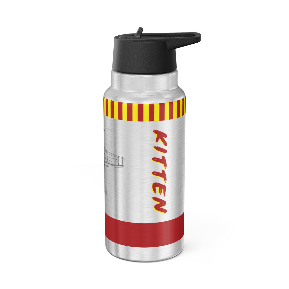 P-51 "Kitten" Inspired Tumbler, 32oz (950ml) - I Love a Hangar