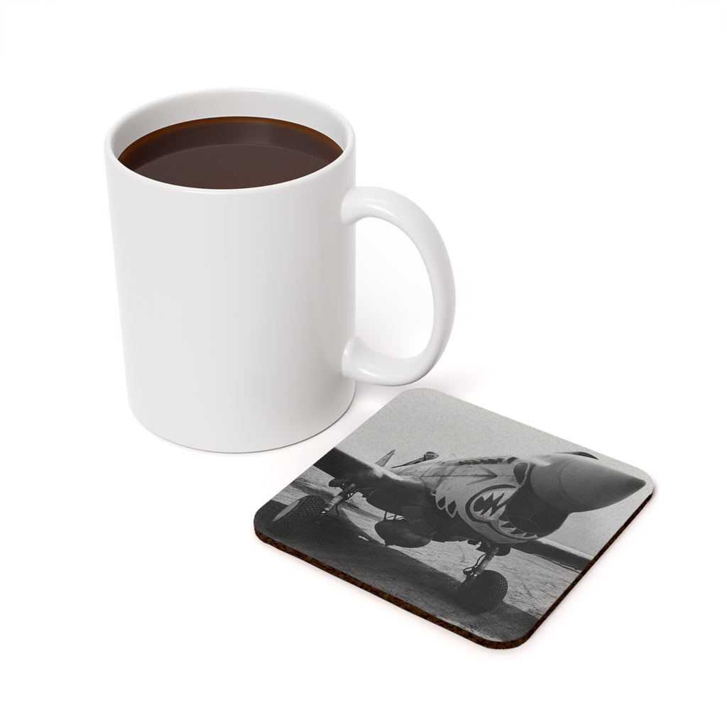 P-40 "Aleutian Tiger" Cork Back Coaster - I Love a Hangar