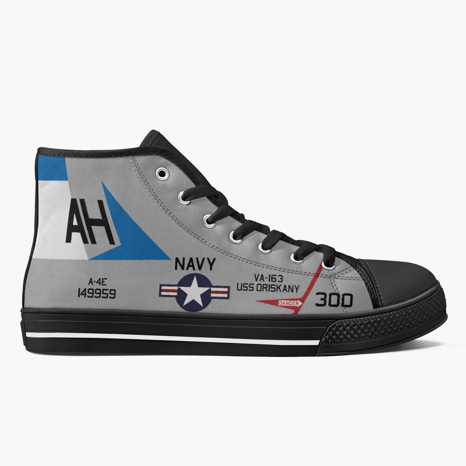 A-4 Skyhawk of John McCain High Top Canvas Shoes - I Love a Hangar