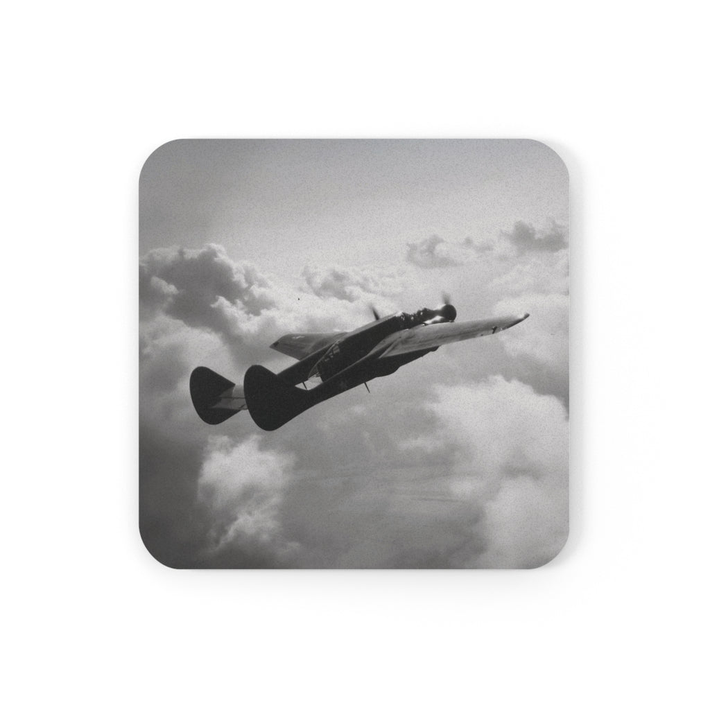 P-61 Black Widow Cork Back Coaster - I Love a Hangar