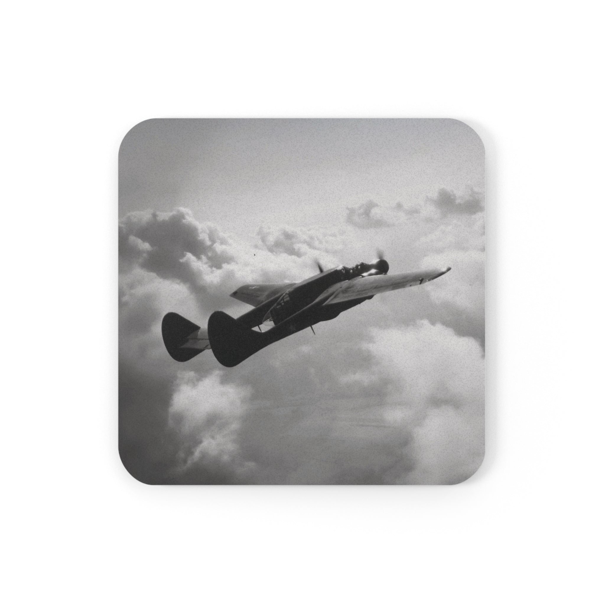 P-61 Black Widow Cork Back Coaster