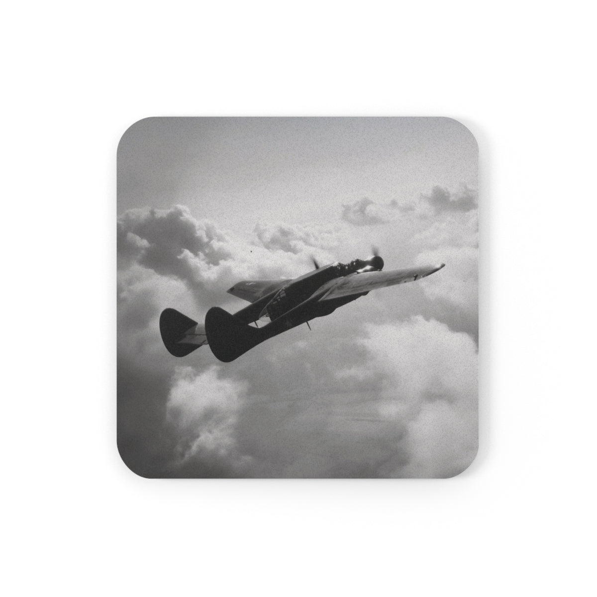 P-61 Black Widow Cork Back Coaster - I Love a Hangar