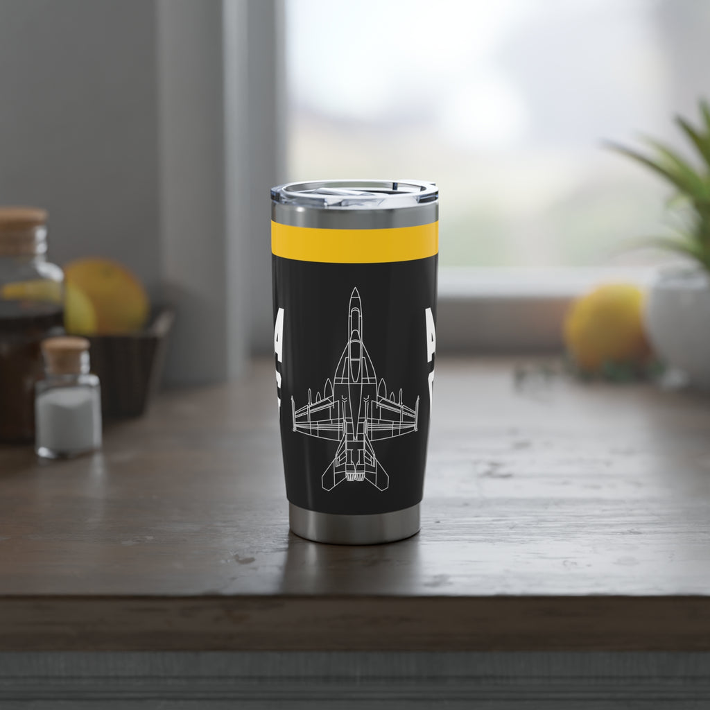 VFA-103 "Jolly Rogers" 20oz (590ml) Stainless Steel Tumbler - I Love a Hangar