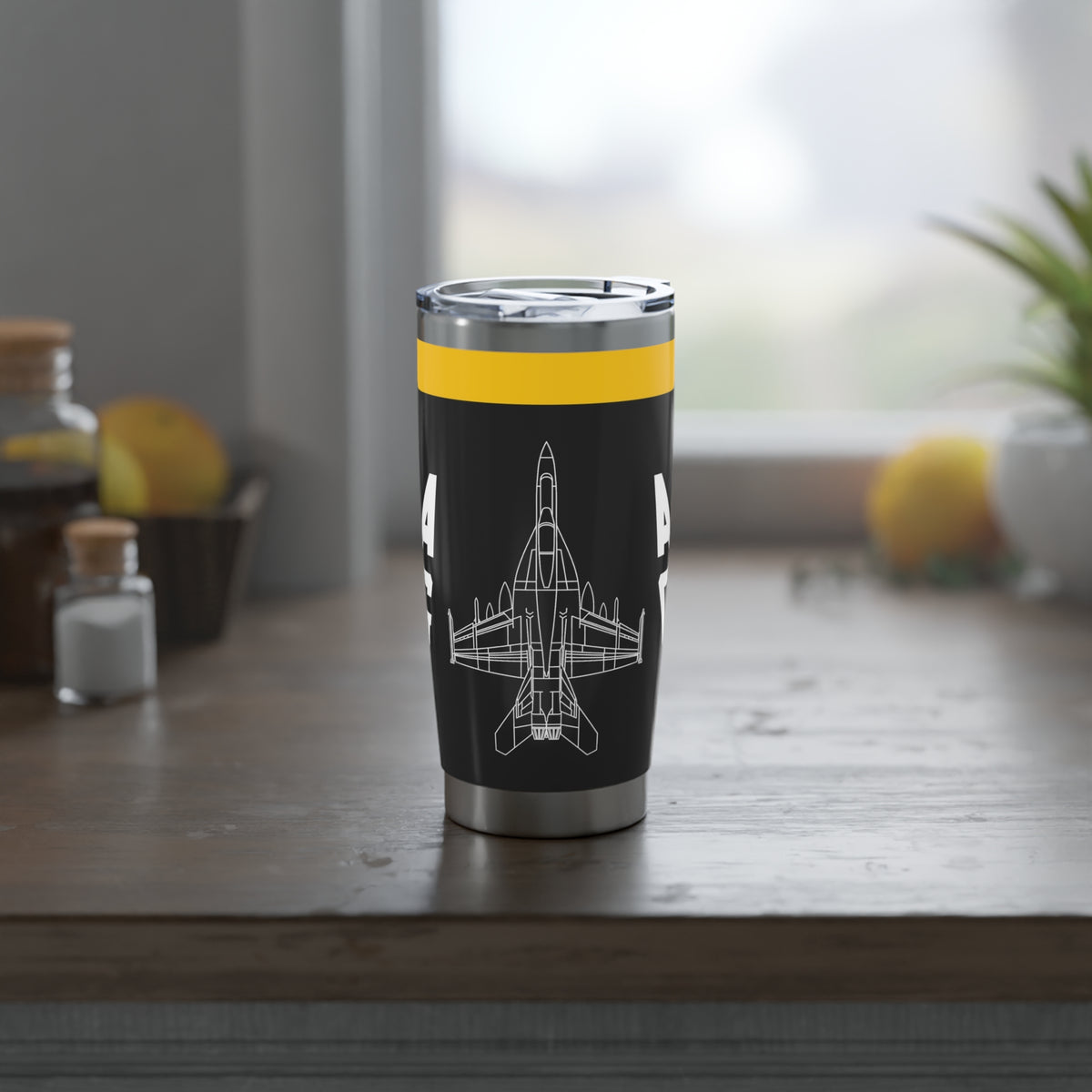 VFA-103 "Jolly Rogers" 20oz (590ml) Stainless Steel Tumbler - I Love a Hangar