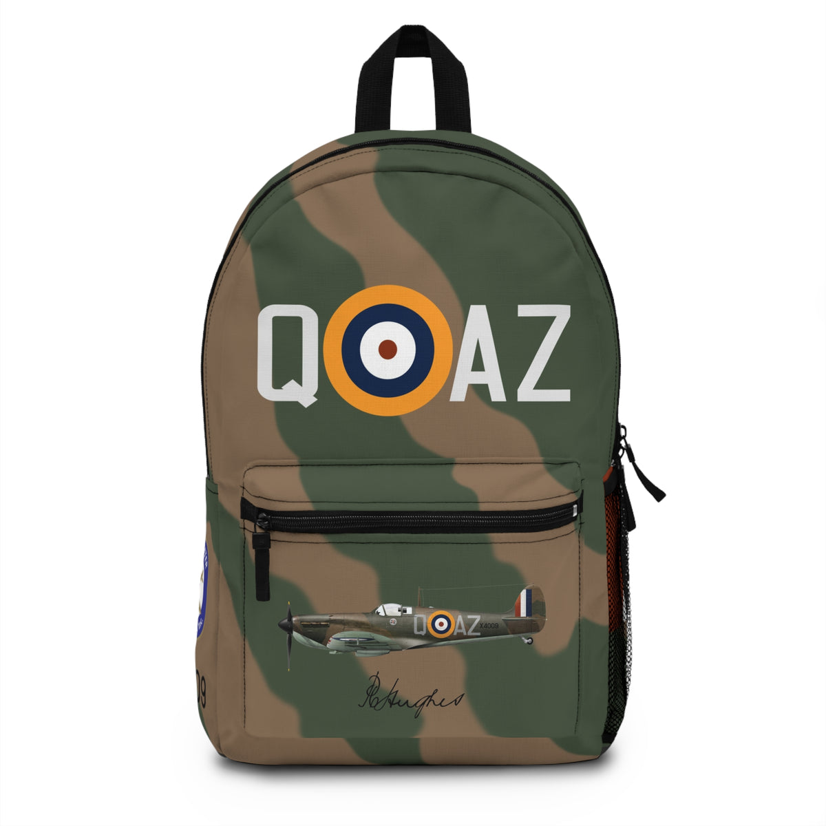 Spitfire "AZ-Q" of Pat Hughes Backpack - I Love a Hangar