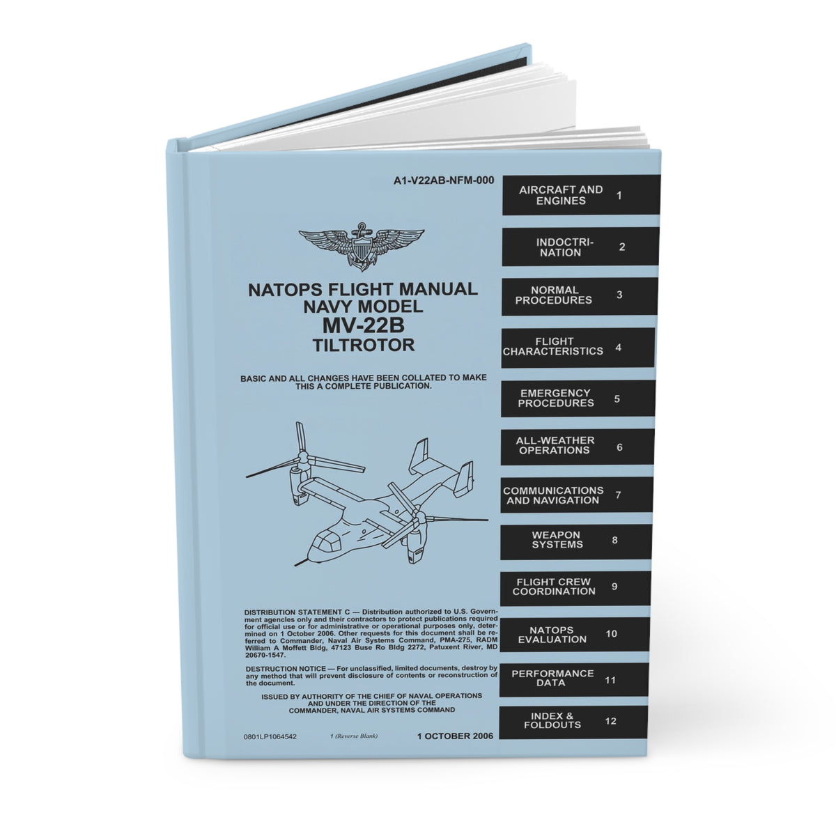 MV-22 NATOPS Inspired Hardcover Journal