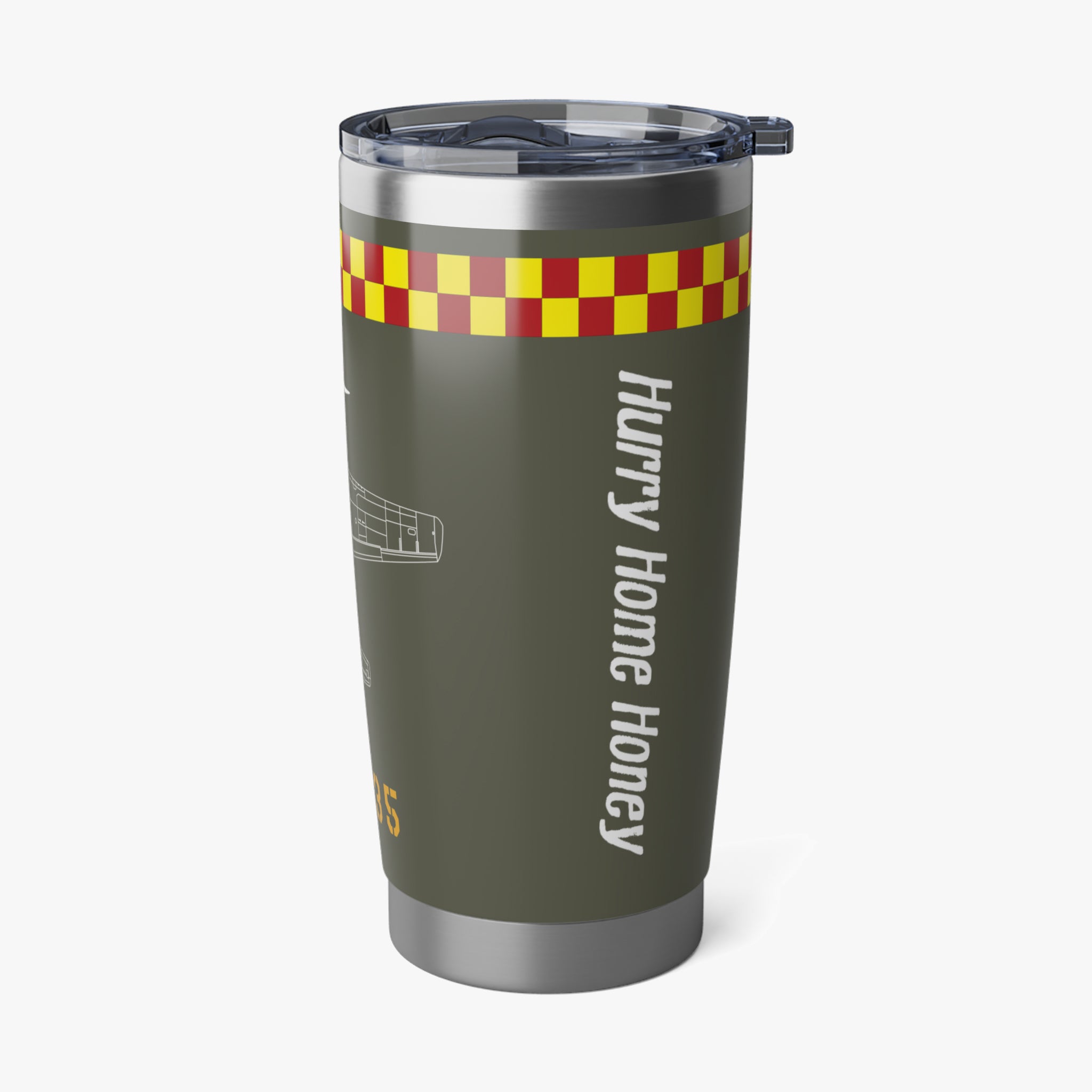 P-51 "Hurry Home Honey" 20oz (590ml) Stainless Steel Tumbler - I Love a Hangar