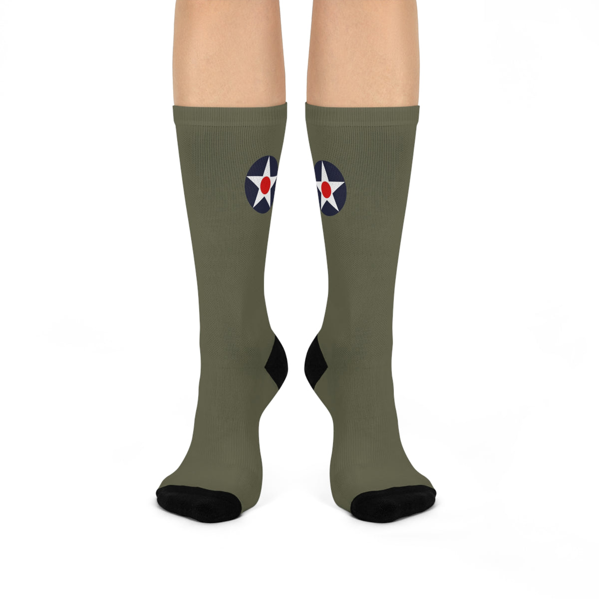 USAAC Cushioned Crew Socks - I Love a Hangar