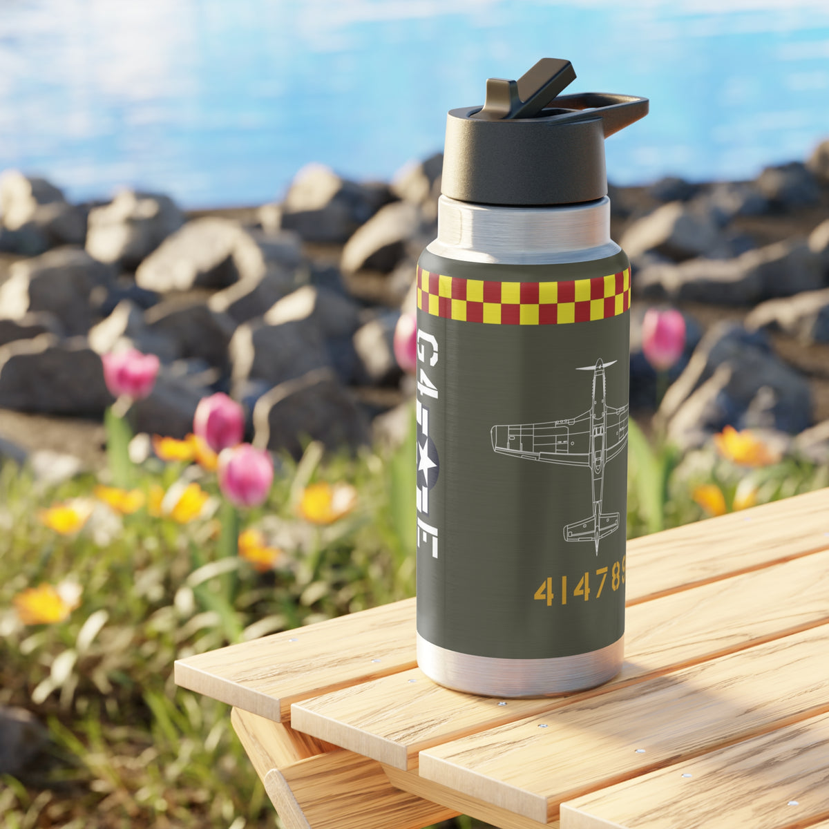 P-51 "Missouri Armada" Tumbler, 32oz (950ml) - I Love a Hangar