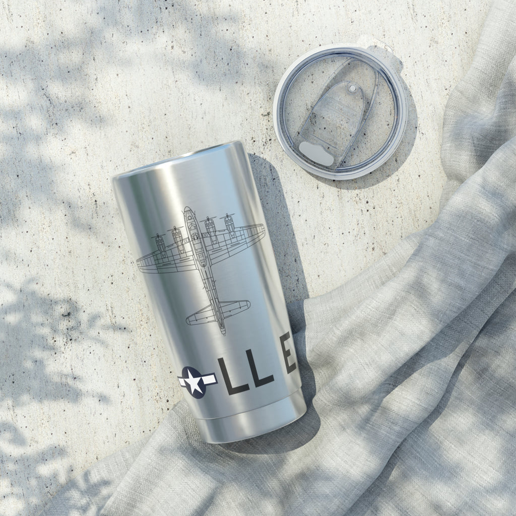 B-17 "Shoo Shoo Shoo Baby" Inspired 20oz (590ml) Stainless Steel Tumbler - I Love a Hangar