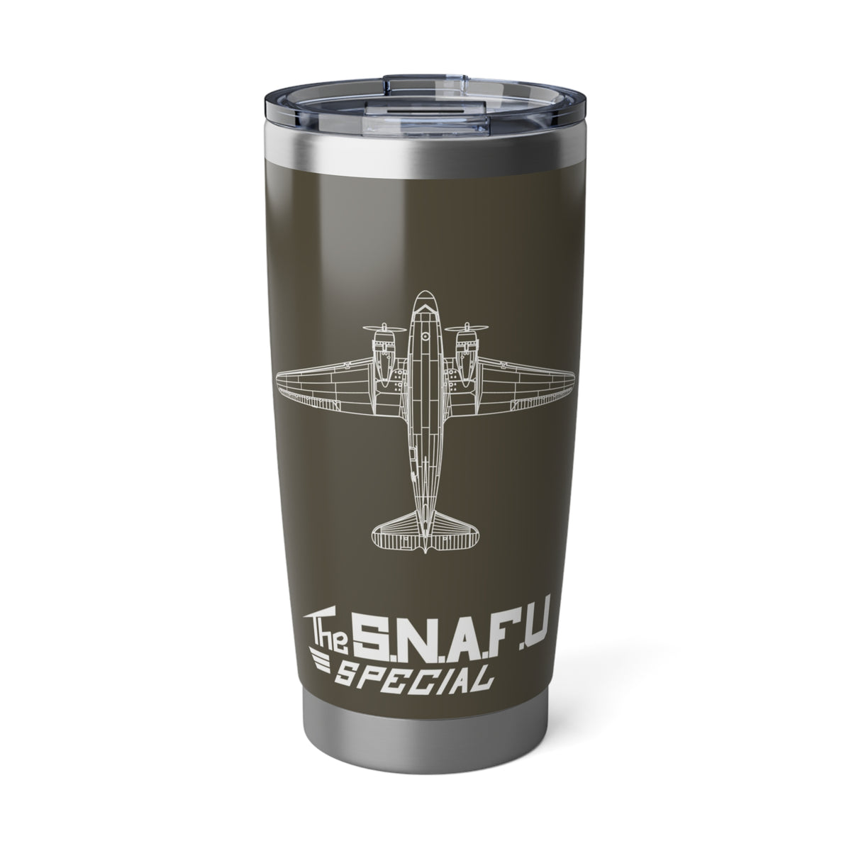 C-47 "The S.N.A.F.U Special" 20oz (590ml) Stainless Steel Tumbler - I Love a Hangar