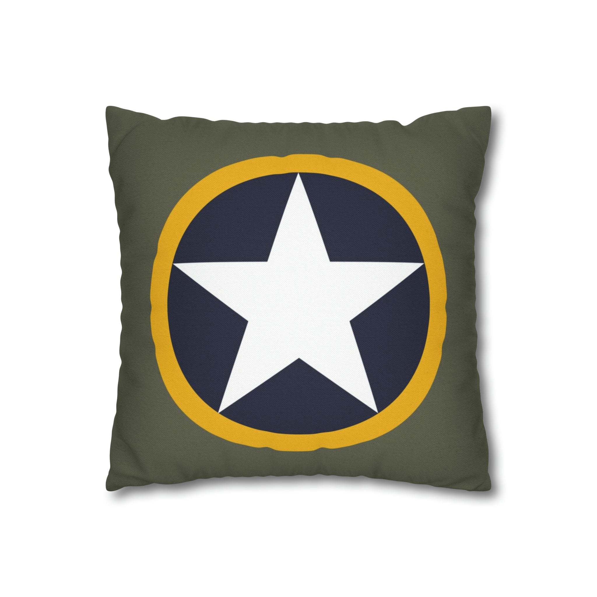 WWII USAAF "Operation Torch" Roundel Square Pillowcase - I Love a Hangar