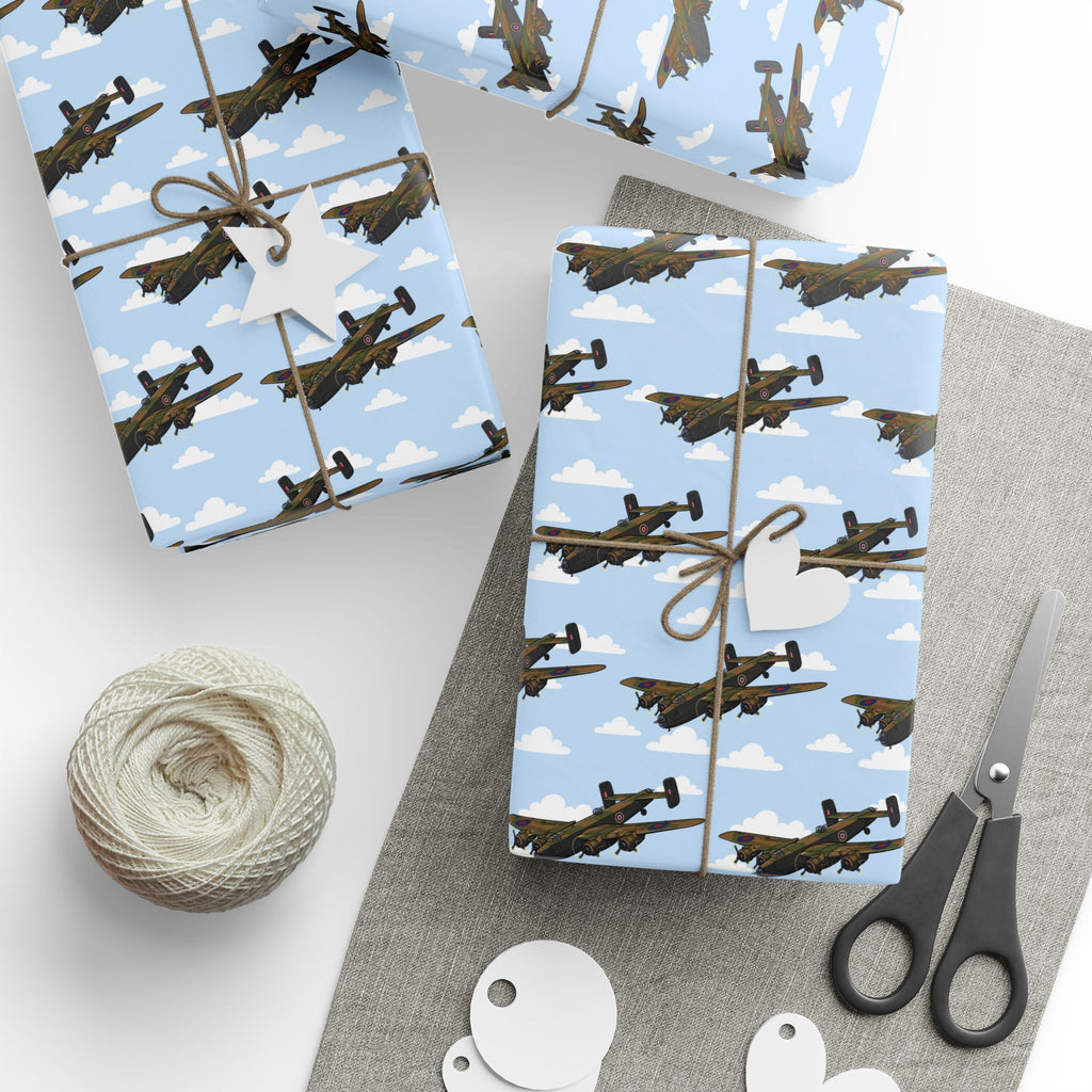 Halifax Wrapping Paper - Sky Blue