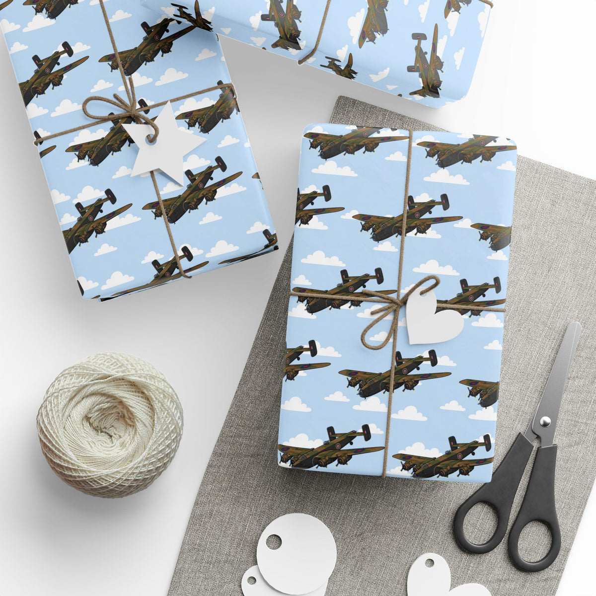 Halifax Wrapping Paper - Sky Blue