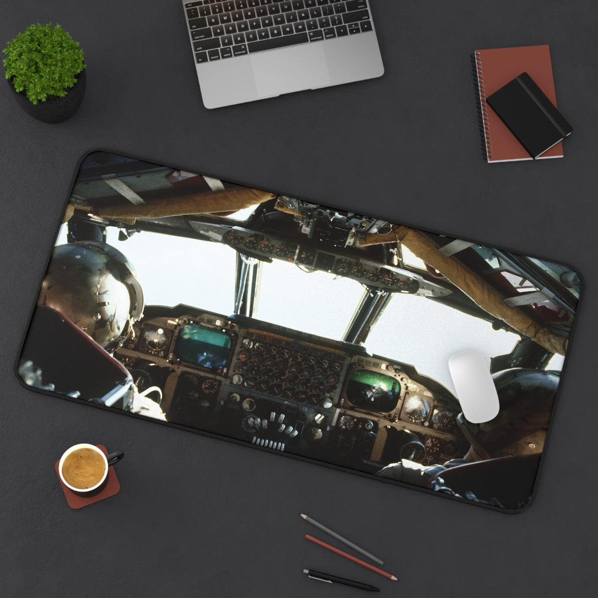 B-52 Stratofortress Cockpit Desk Mat - I Love a Hangar