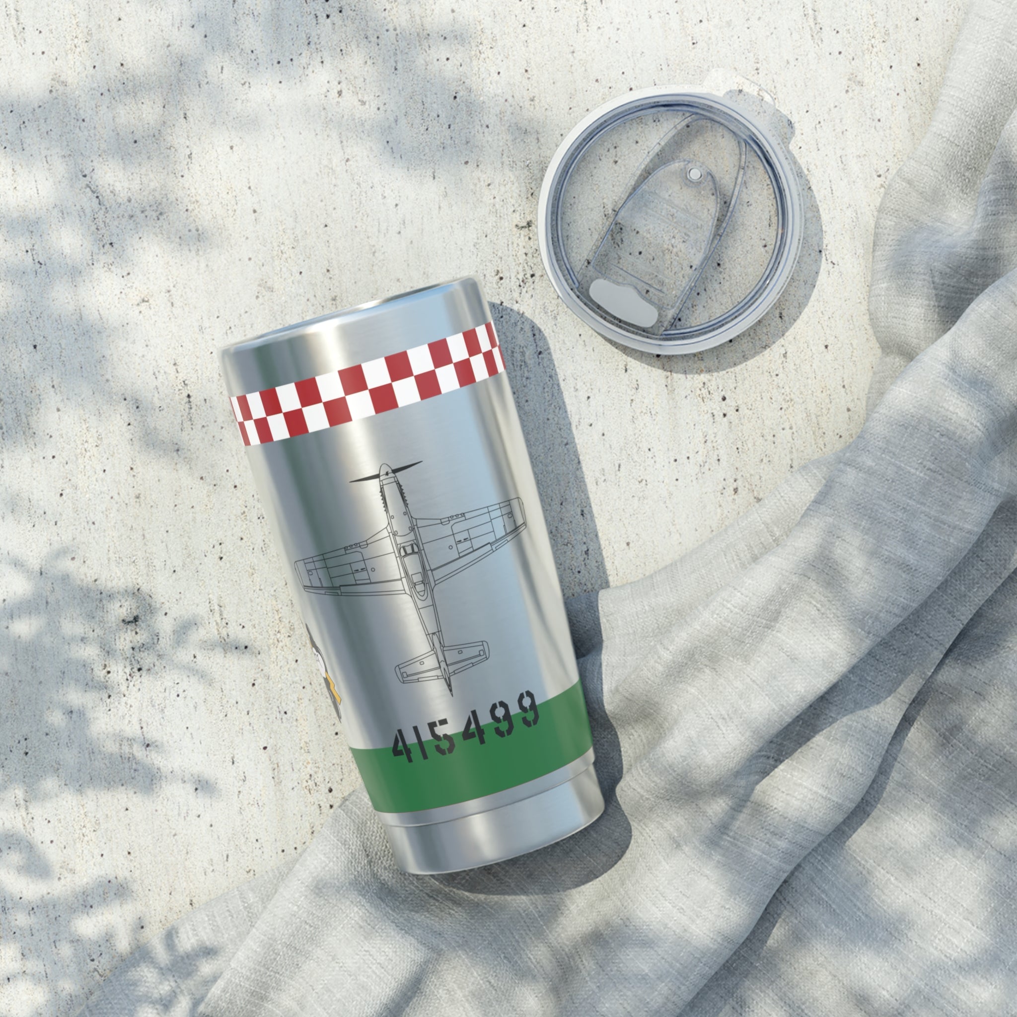 P-51 "Punkie II" Inspired 20oz (590ml) Stainless Steel Tumbler - I Love a Hangar