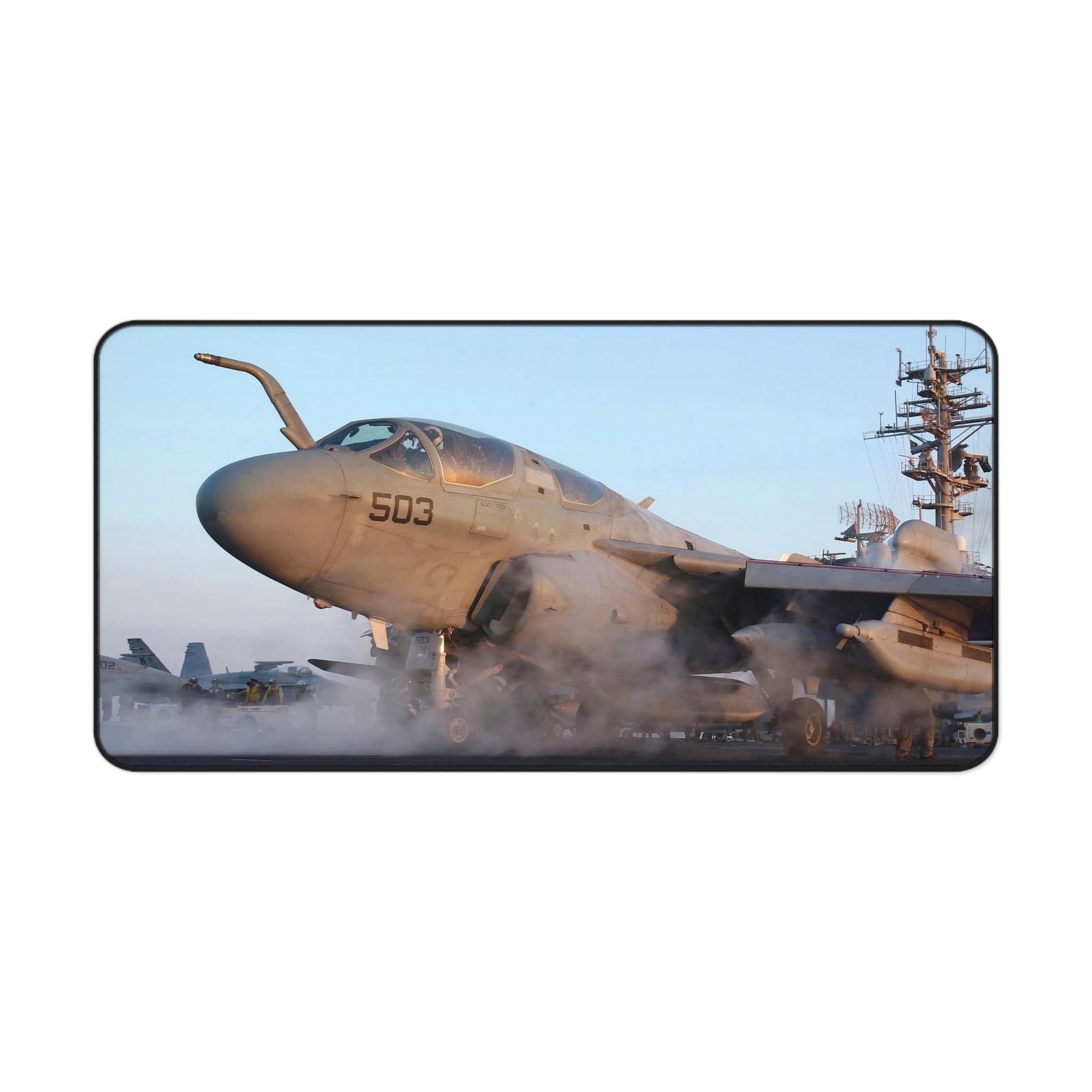 EA-6B Prowler Desk Mat - I Love a Hangar