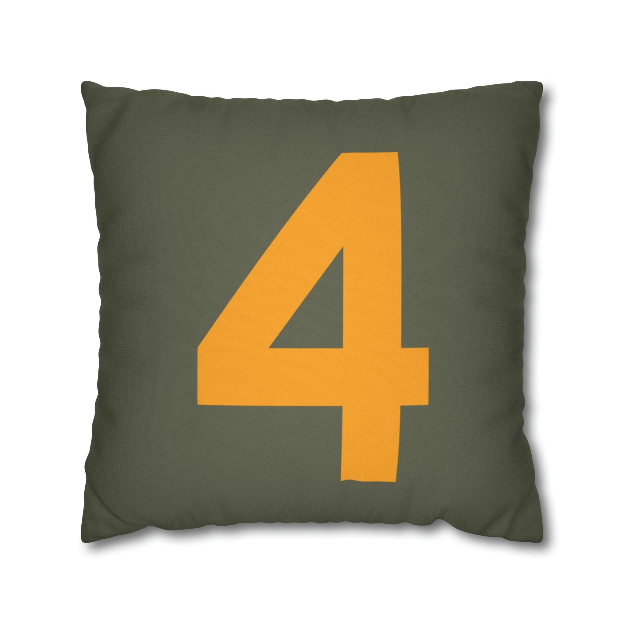 WWII USAAF Number "4" Square Pillowcase - I Love a Hangar