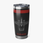 P-61 "Lady In The Dark" Inspired 20oz (590ml) Stainless Steel Tumbler - I Love a Hangar