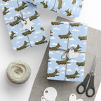 B-17 Flying Fortress Wrapping Paper -  Sky Blue