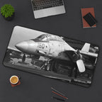 F-14 "Tomcat" About To Launch Desk Mat - I Love a Hangar