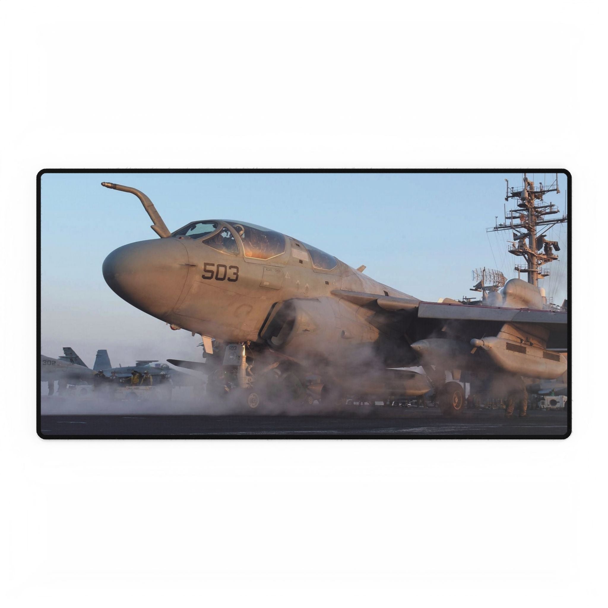 EA-6B Prowler Desk Mat - I Love a Hangar