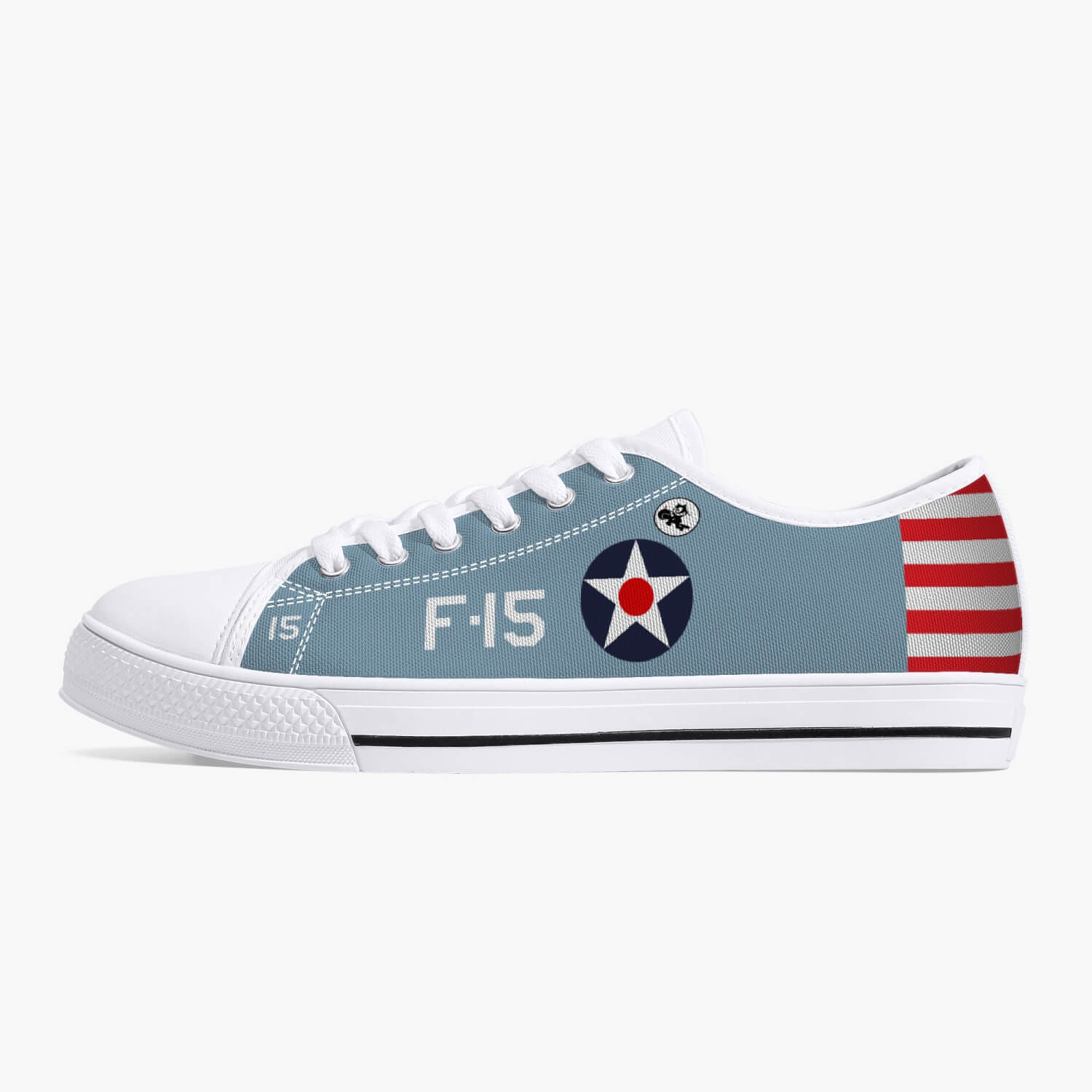 F4F Wildcat "F-15" of Butch O'Hare Low Top Canvas Shoes - I Love a Hangar