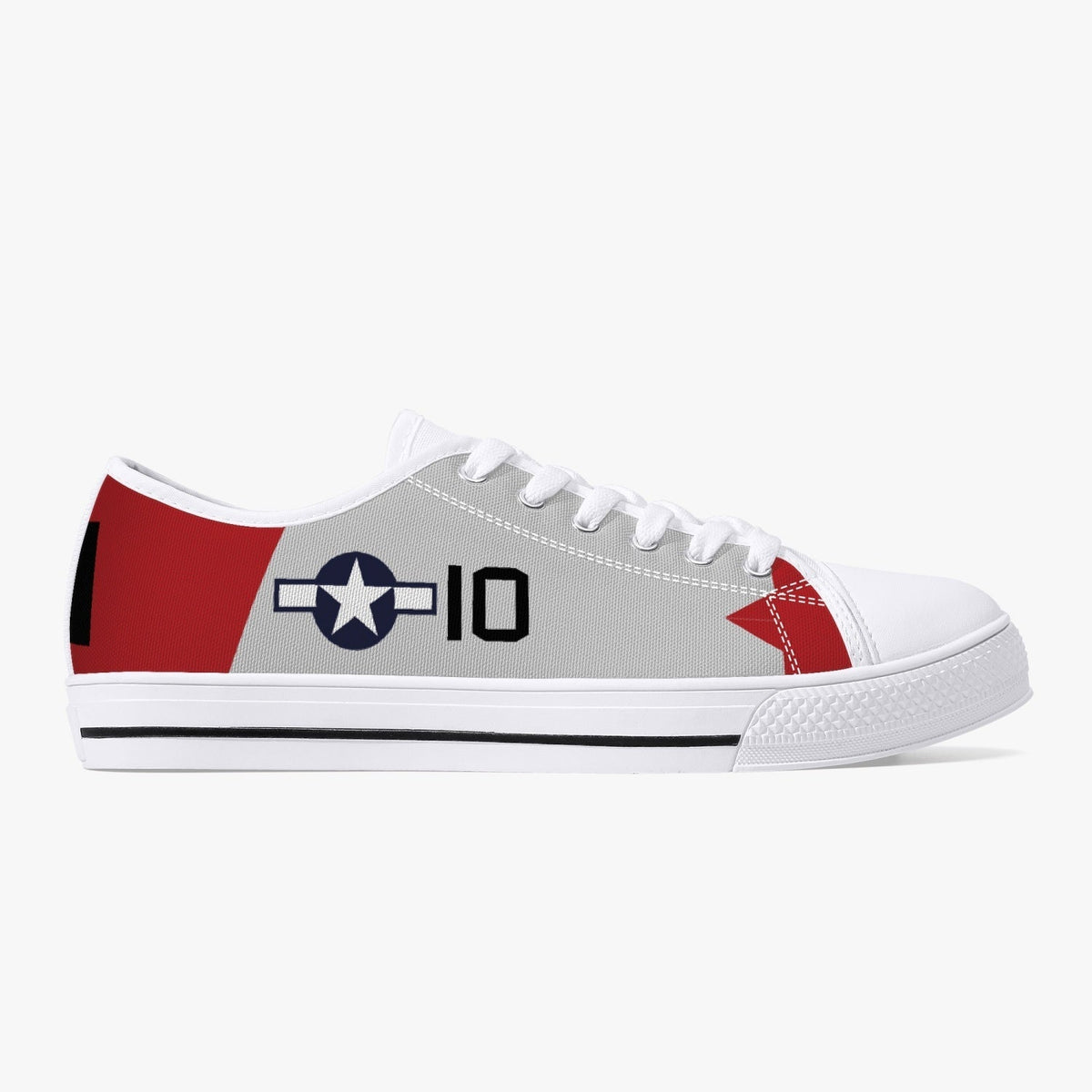 P-51 "Lollipoop II" Men's Low Top Canvas - I Love a Hangar