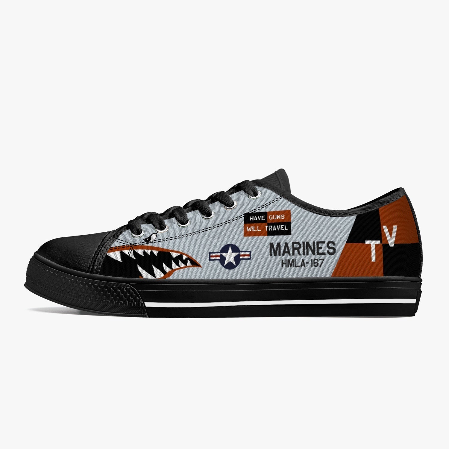 HMLA-167 "Warriors" Low Top Canvas Shoes - I Love a Hangar