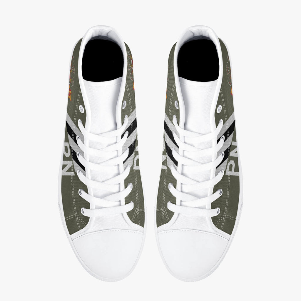 B-26 "Flak-Bait" High Top Canvas Shoes - I Love a Hangar