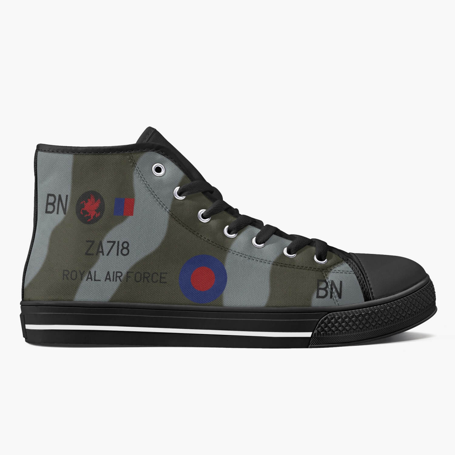 Chinook ‘Bravo November’ High Top Canvas Shoes - I Love a Hangar