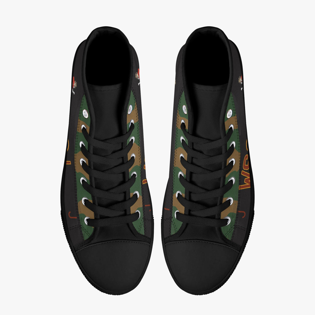 Lancaster "J" for Johnnie High Top Canvas Shoes - I Love a Hangar