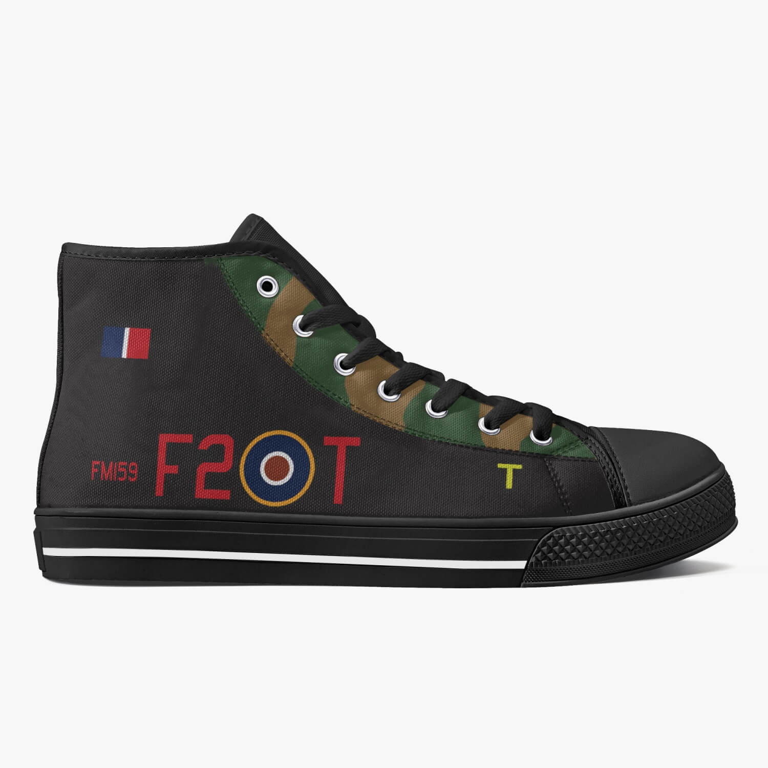 Lancaster "F2-T" High Top Canvas Shoes - I Love a Hangar