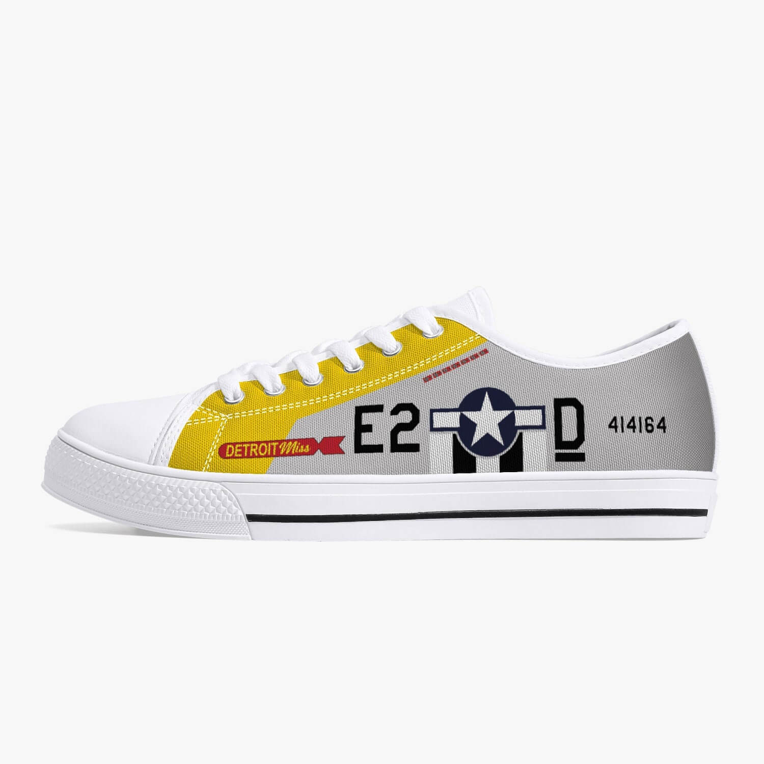 P-51 "Detroit Miss" Low Top Canvas Shoes - I Love a Hangar